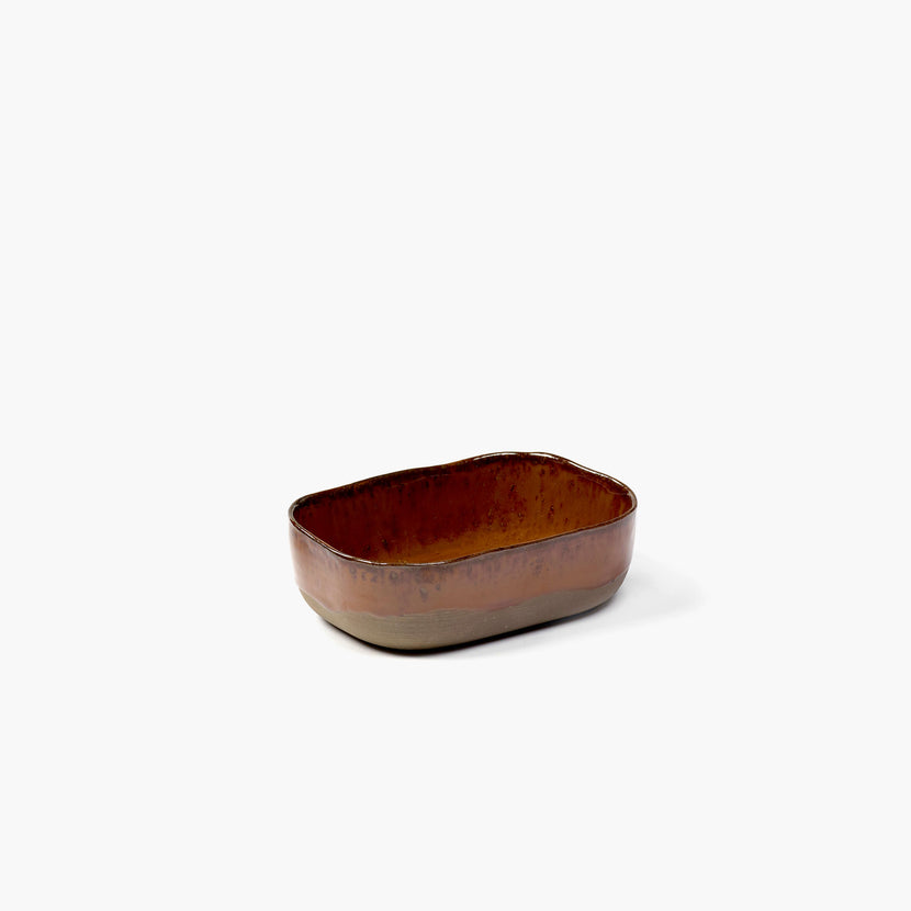 Extra Deep Plate N°6 M Ocre/Brown 8/box – Serax