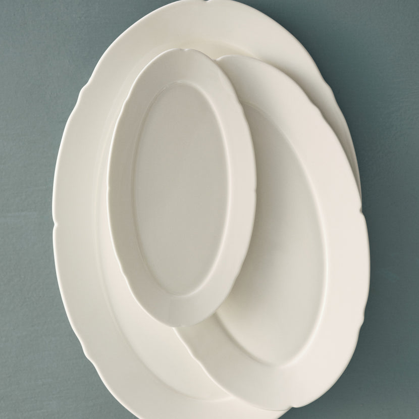 Serax Silhouette ovaal bord S wit – wit porselein voor fine dining en restaurants