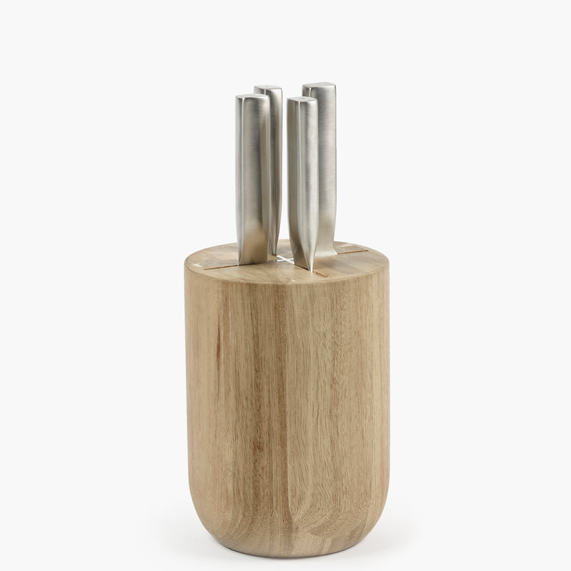 Messenset met houten messenblok Base – Serax