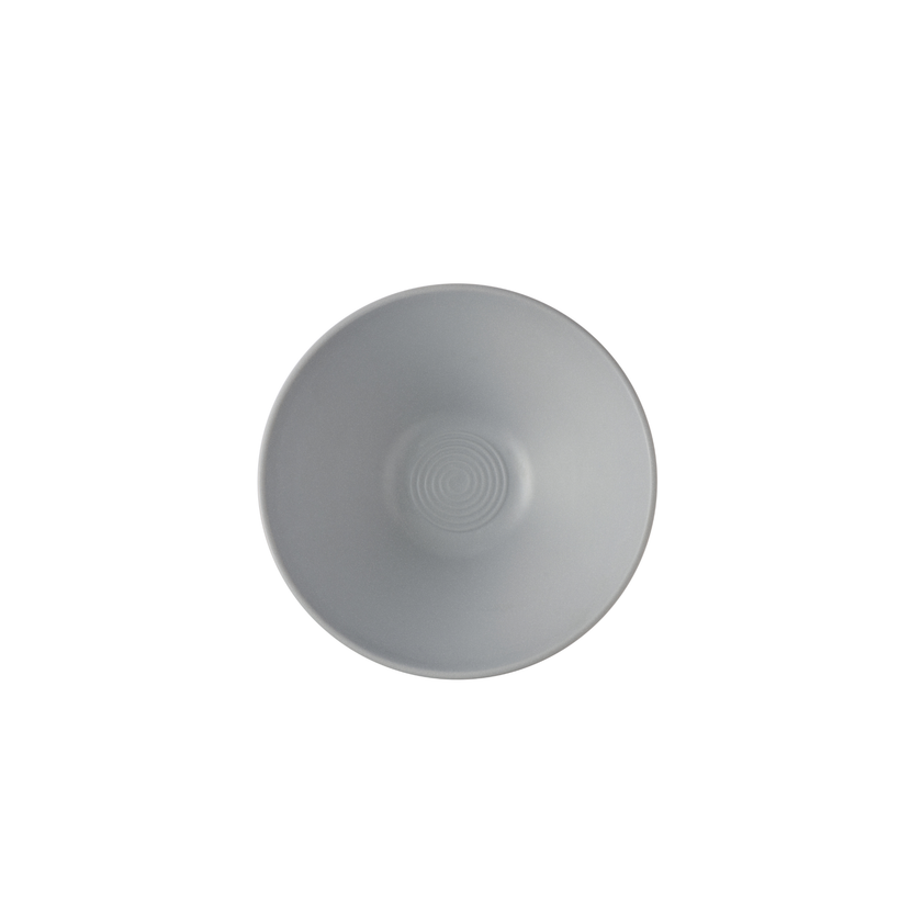 Churchill Emerge Seattle-grijs melamine kom met golfrand 22,7 cm – breukvaste kom voor salade