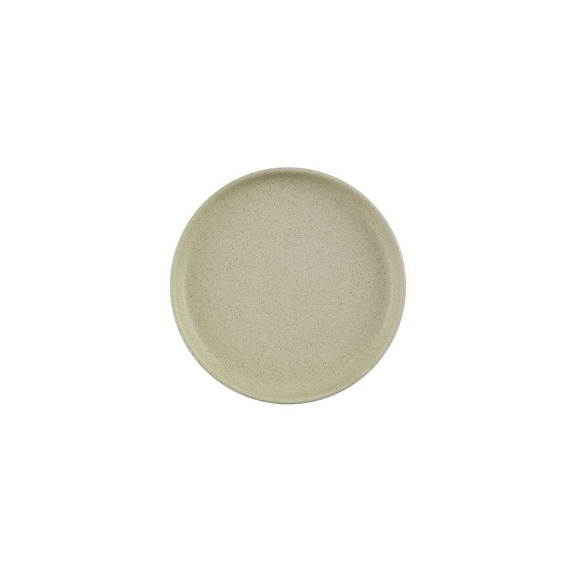 Churchill Emerge Stonecast Speckled Green bord met rand 21 cm – gespikkeld groen porseleinen bord voor de horeca