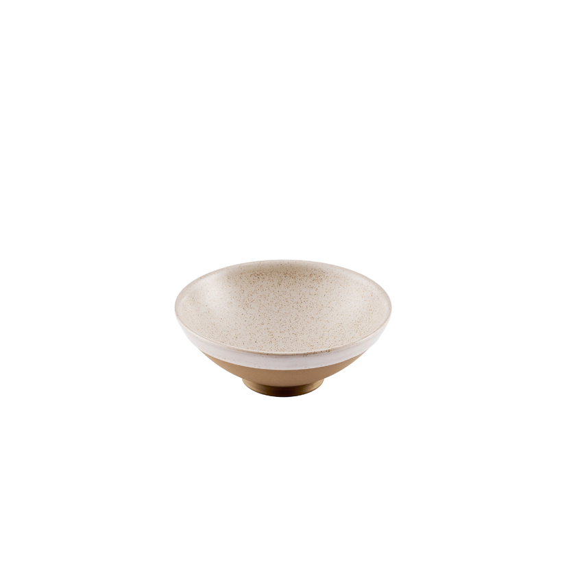 Churchill Emerge Stonecast Speckled White ramenkom 20 cm – gespikkeld porseleinen kom voor ramen en noedels