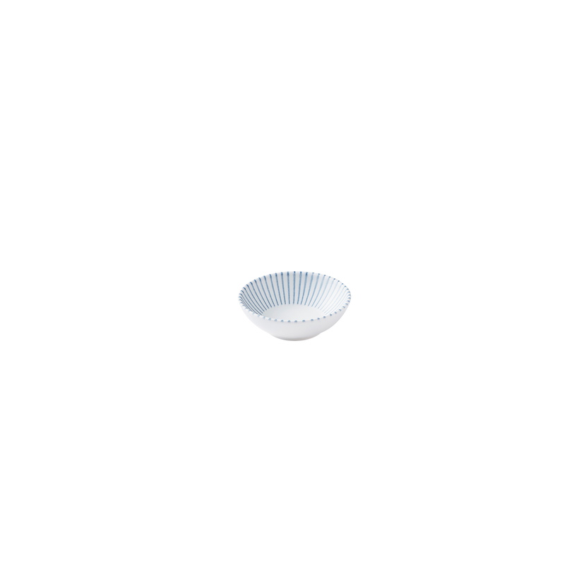 Churchill Era Blue Contour ondiepe kom 11,6 cm – blauw porseleinen kom voor bijgerechten en dips