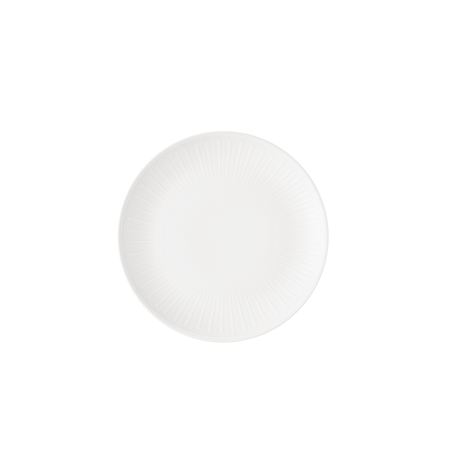 Churchill Era White coupebord 26 cm – wit porseleinen bord voor koffie en thee