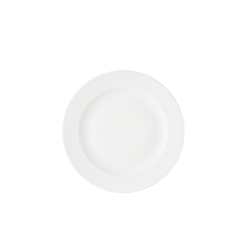 Churchill Era White bord met profiel 26 cm – wit porseleinen bord voor voorgerechten en tapas