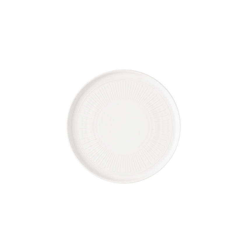Churchill Era White bord met rand 26 cm – wit porseleinen bord voor voorgerechten en tapas