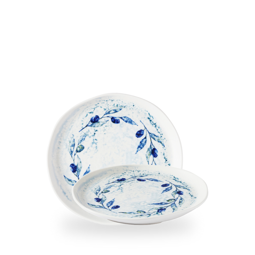 Churchill Fresco Grove Blue organisch bord 21,5 cm