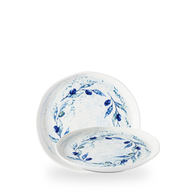 Churchill Fresco Grove Blue organisch bord 21,5 cm