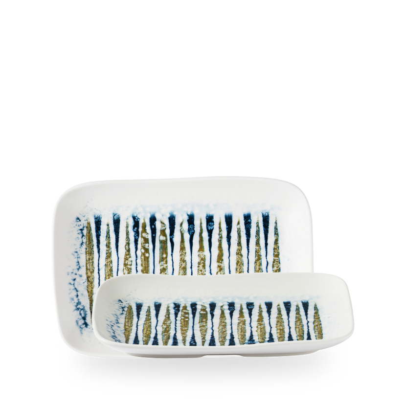 Churchill Fresco Shoal Blue diep serveerplateau 26 x 18 cm