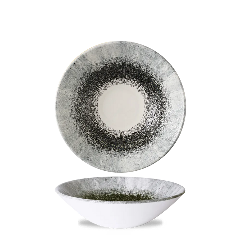 Churchill Studio Prints Black diepe coupekom Ø 19 cm – zwarte porseleinen kom voor horeca