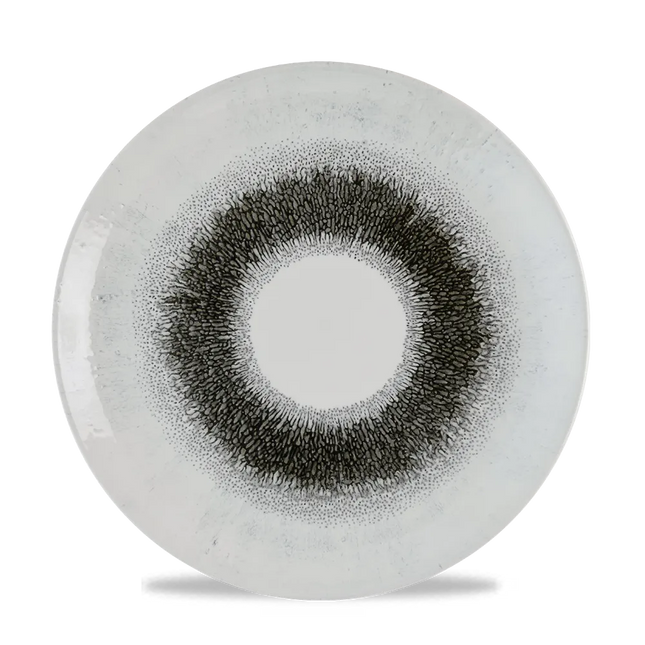 Churchill Studio Prints Fusion Black coupe bord Ø 26 cm – zwart patroonbord voor restaurants