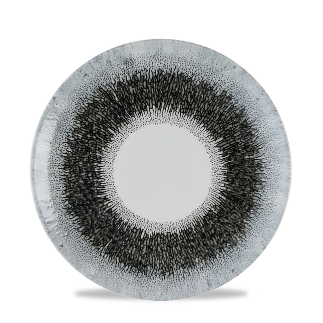 Churchill Studio Prints Fusion Black coupe bord Ø 21,7 cm – zwart patroonbord voor fine dining