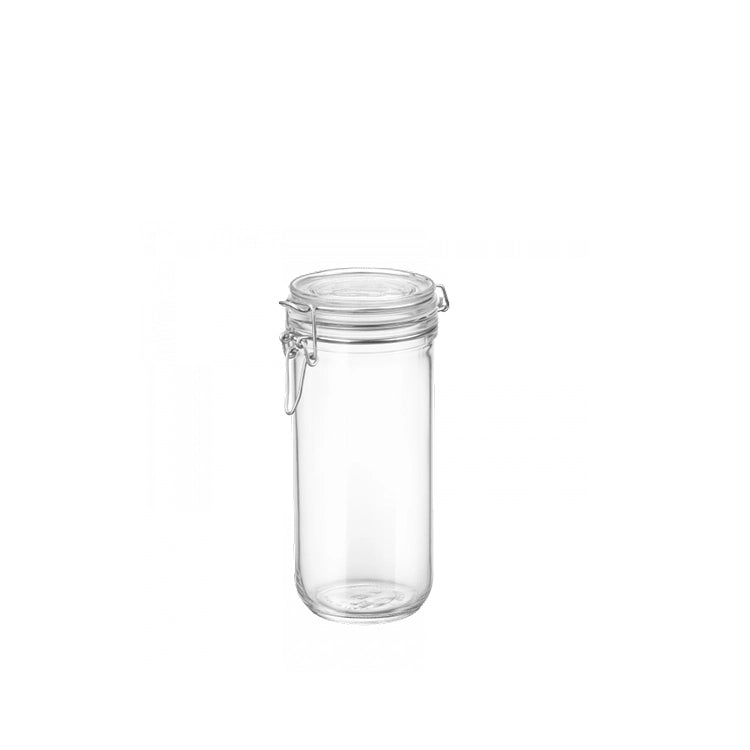 Rocco Bormioli Fido Terrina bewaarpot 1 liter – glazen weckpot met beugelsluiting
