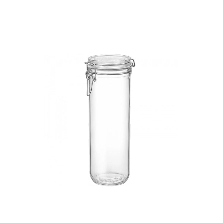 Rocco Bormioli Fido Terrina bewaarpot 1467 ml – hoge glazen weckpot met beugelsluiting