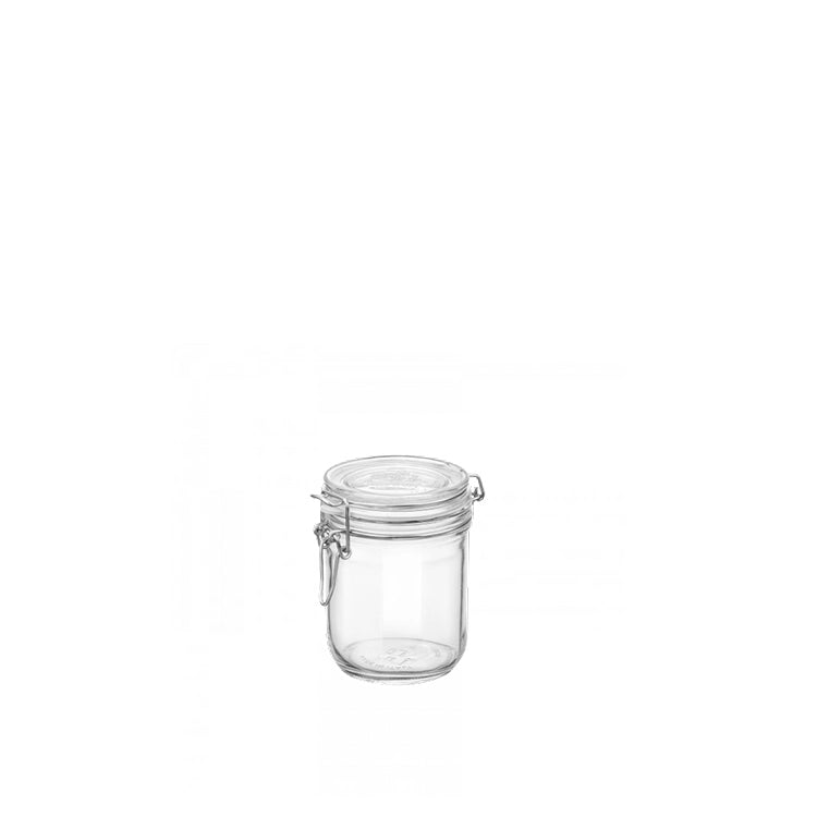 Rocco Bormioli Fido Terrina bewaarpot 350 ml – glazen weckpot met beugelsluiting