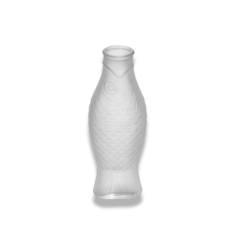 Serax Fish & Fish karaf frosted 850 ml – mat glazen waterkaraf voor restaurants
