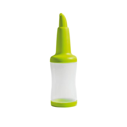 APS free pourer fles groen 1 liter - barfles met schenktuit voor sappen en siropen