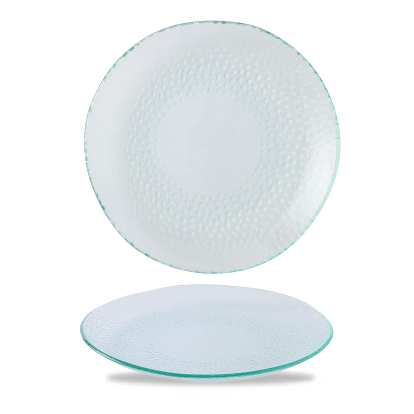 Churchill Isla Glass bord helder Ø 22,5 cm – glazen bord voor voorgerechten in de horeca