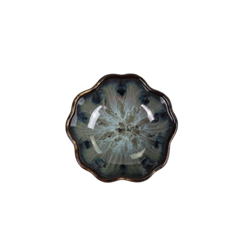 APS Ginza Nagare zwarte kom 7,2 cm - klein keramisch schaaltje voor sauzen
