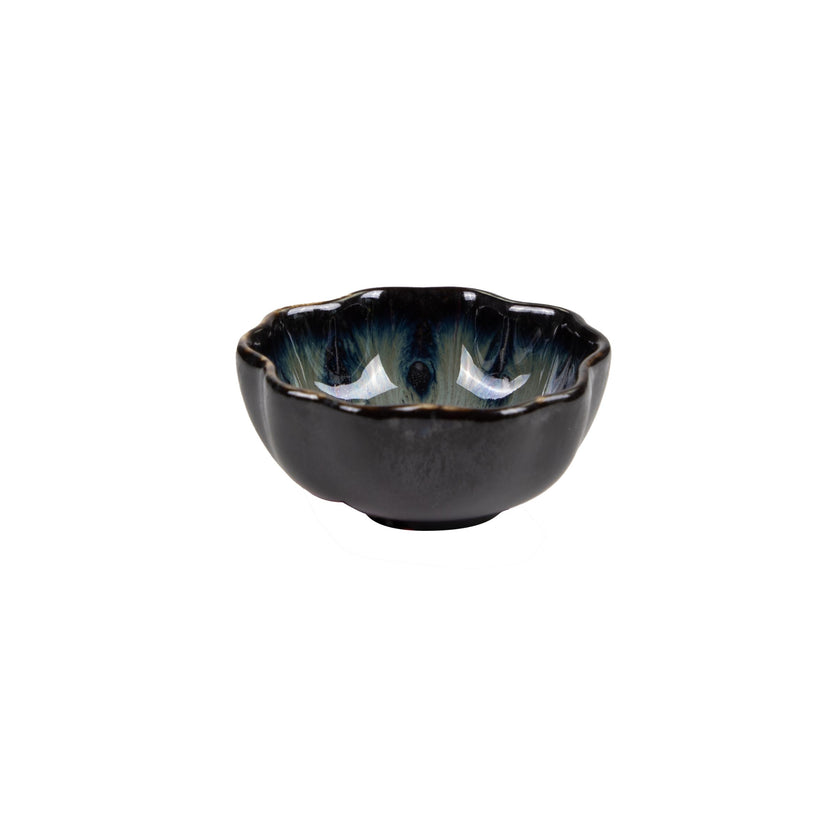APS Ginza Nagare zwarte kom 7,2 cm detail - dipschaaltje voor de horeca