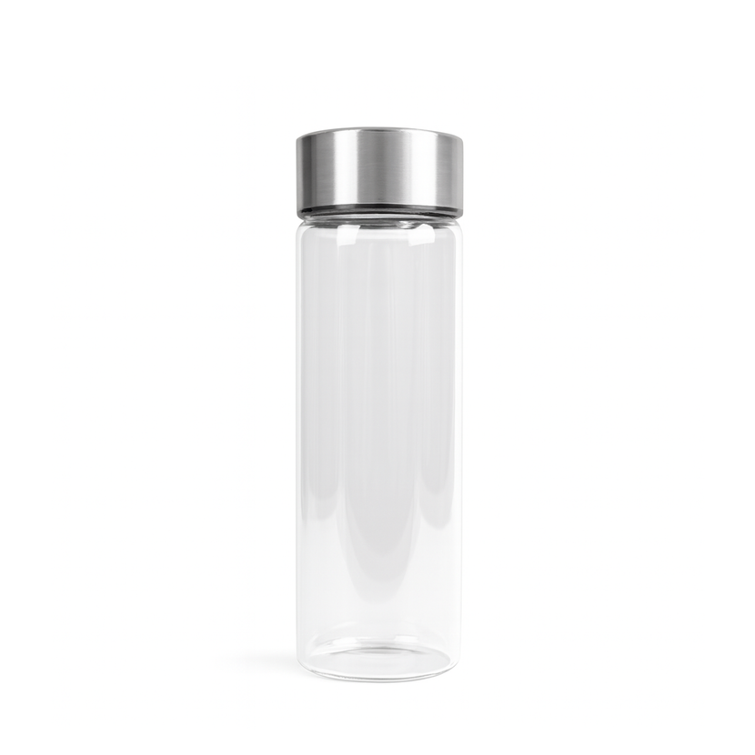 APS Ginza waterfles met RVS deksel 500 ml - glazen karaf voor restaurants