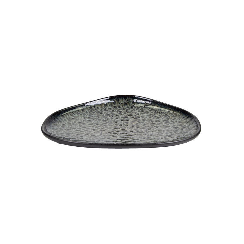 APS Ginza Nagare zwart bord 23 cm detail - bord voor de horeca