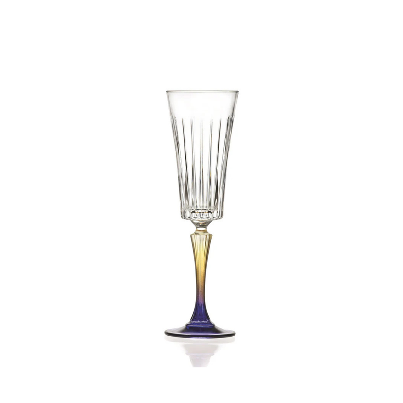 RCR Gipsy champagneflute 210 ml – gekleurde flute voor prosecco en champagne