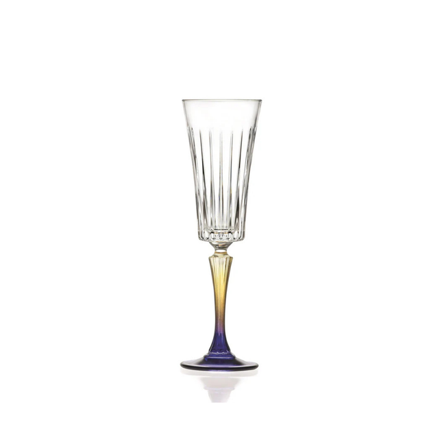 RCR Gipsy champagneflute 210 ml – gekleurde flute voor prosecco en champagne