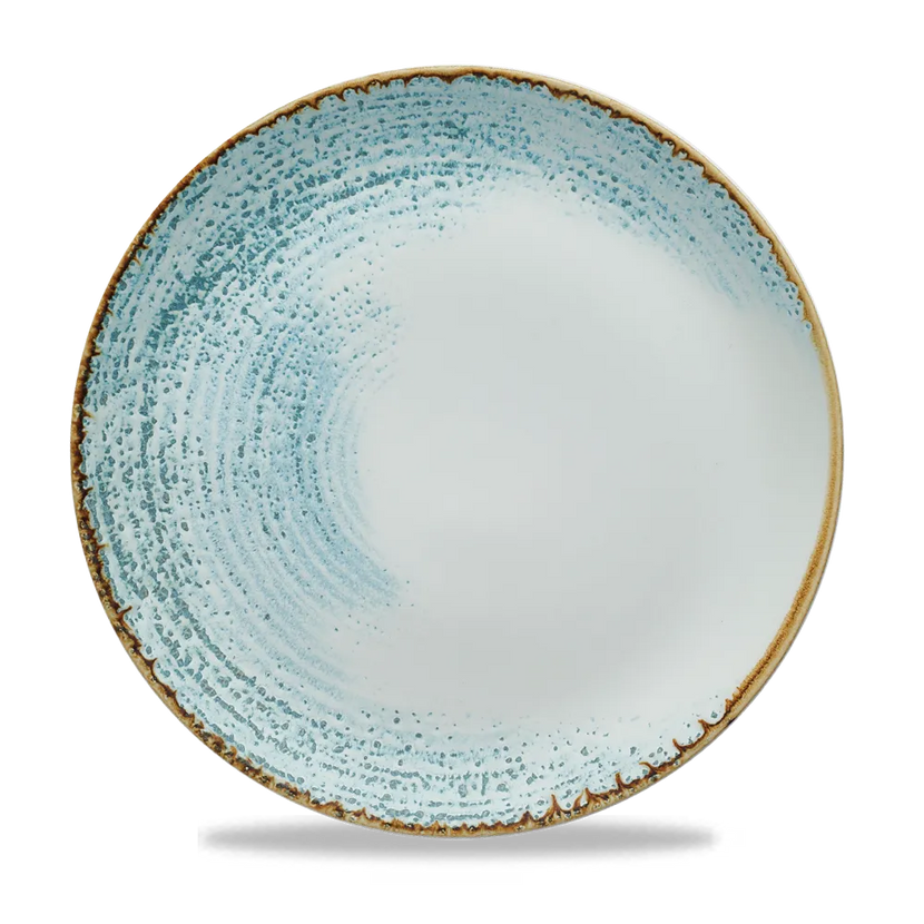 Churchill Homespun Aquamarine Evolve coupebord 28,8 cm – groot turquoise coupebord voor de horeca