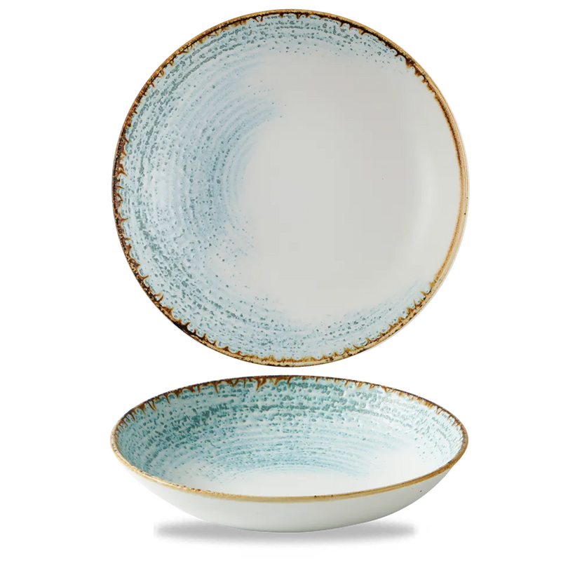 Churchill Homespun Aquamarine Evolve coupekom 24,8 cm – turquoise pastakom voor de horeca