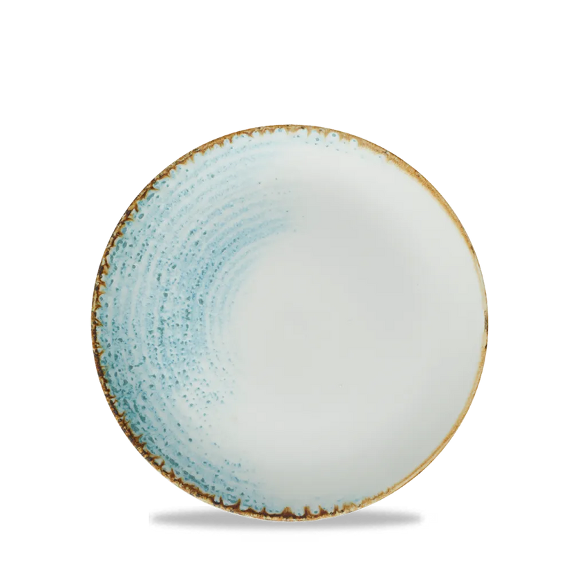 Churchill Homespun Aquamarine Evolve coupebord 16,5 cm – klein turquoise broodbordje