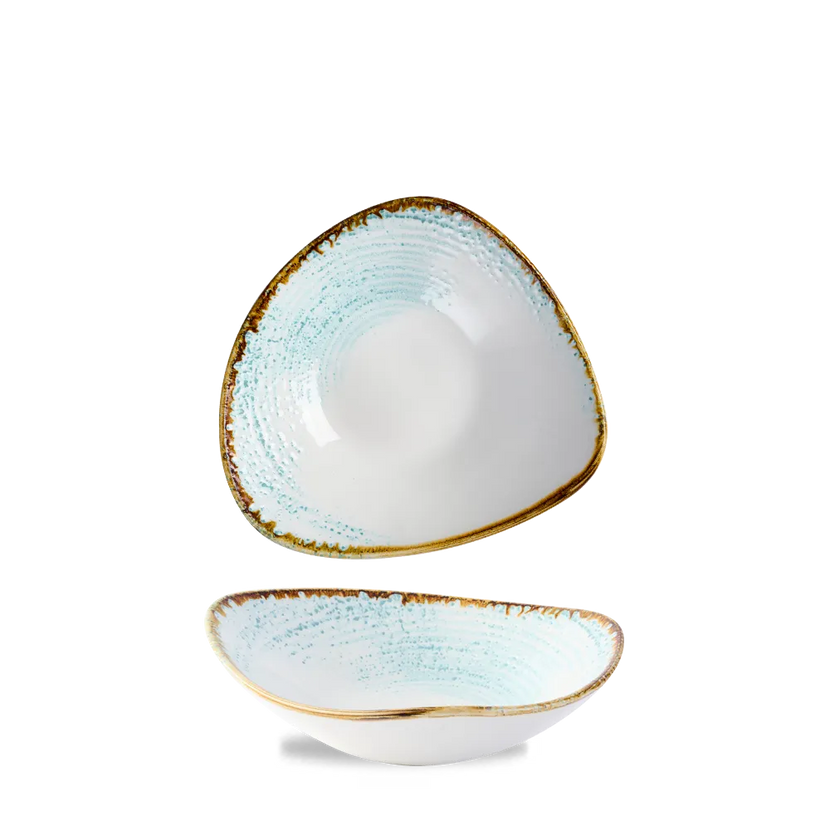 Churchill Homespun Accents Aquamarine Lotus kom Ø 22,9 cm – kom met bloemvorm voor salades