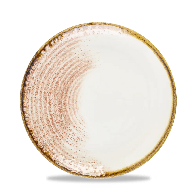 Churchill Homespun Coral coupe bord Ø 21,7 cm – koraalkleurig bord voor fine dining