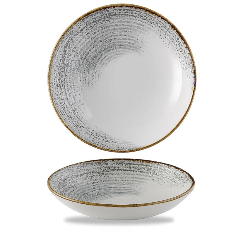Churchill Homespun Accents Jasper Grey Evolve coupekom – grijze pastakom voor de horeca