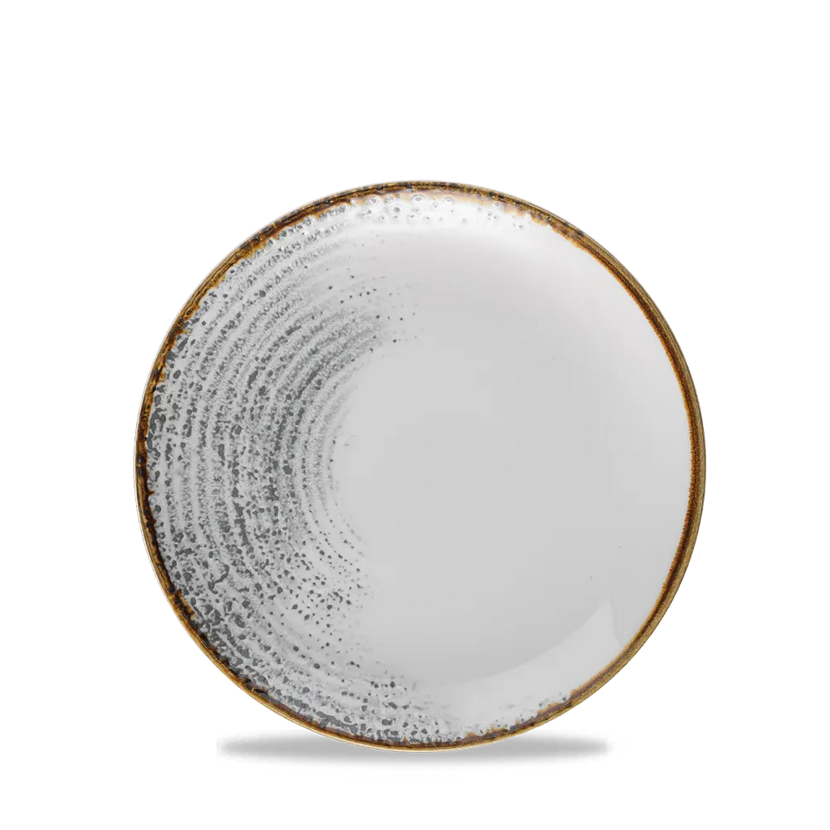Churchill Homespun Accents Jasper Grey Evolve coupebord – elegant grijs bord voor fine dining