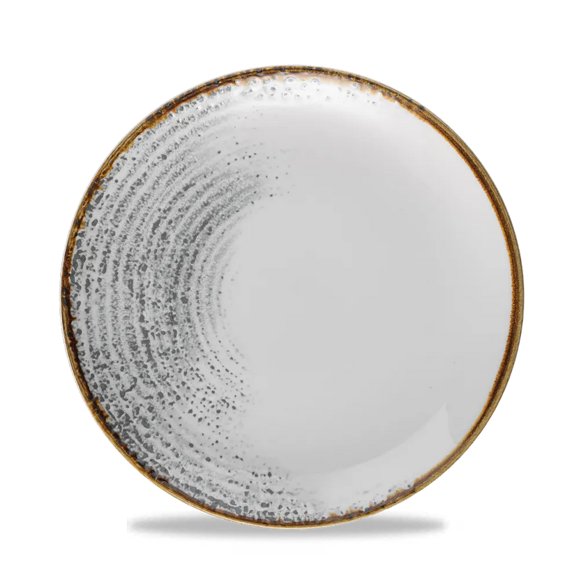 Churchill Homespun Accents Jasper Grey Evolve coupebord – trendy grijs bord voor restaurants
