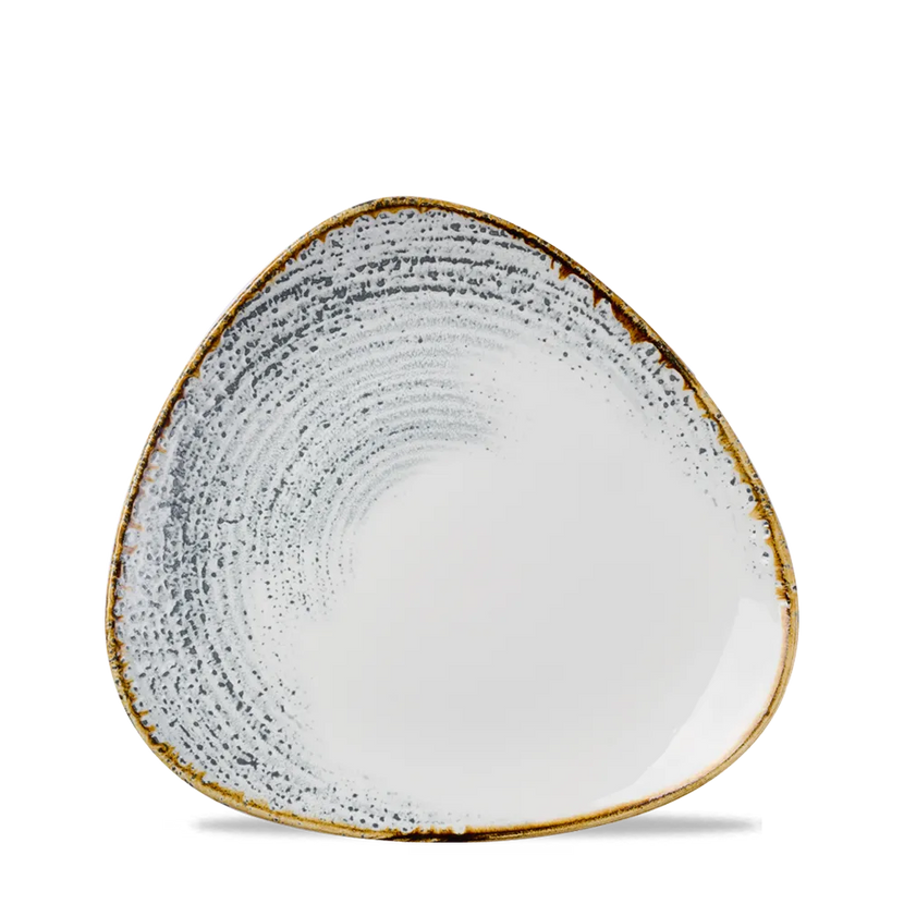 Churchill Homespun Accents Jasper Grey Lotus bord Ø 18,5 cm – bord met bloemvorm voor voorgerechten