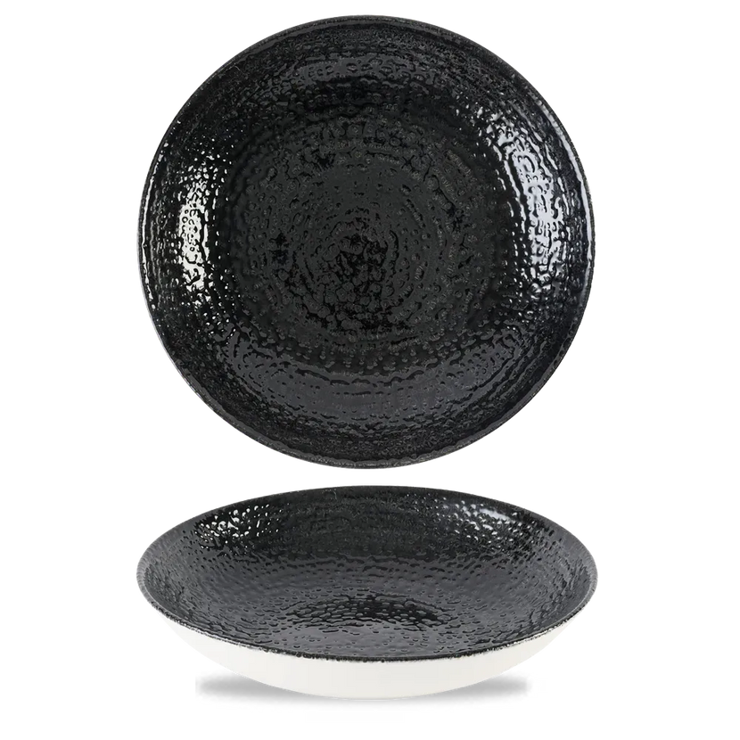 Churchill Homespun Black coupe kom Ø 24,8 cm – ruime zwarte serveerkom voor horecagebruik