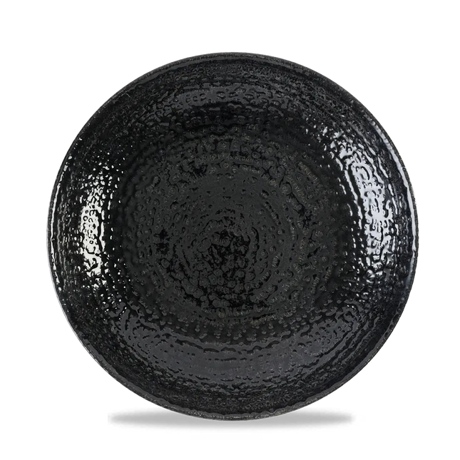 Churchill Homespun Black coupe bord Ø 21,7 cm – middelgroot zwart bord voor fine dining