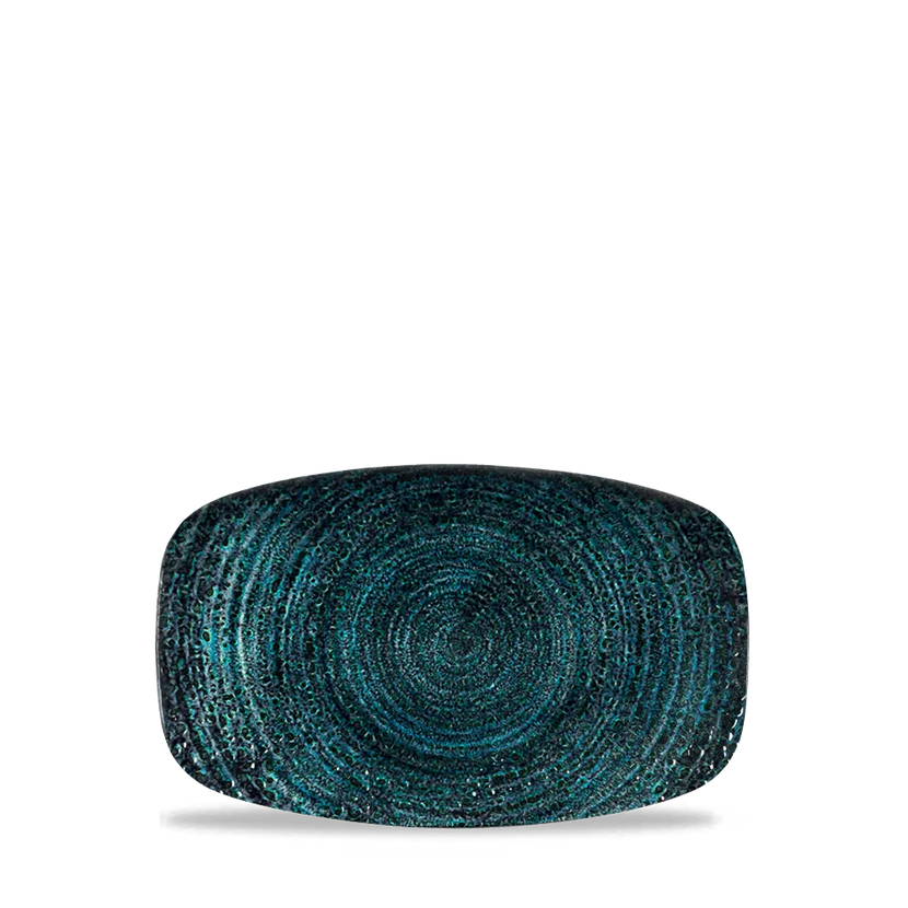 Churchill Homespun Chroma Blue chef's bord langwerpig 20 x 12,1 cm – bord voor fine dining