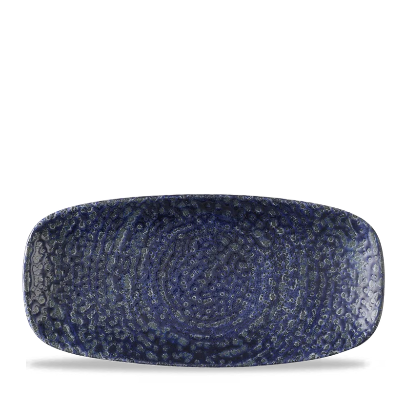 Churchill Homespun Chroma Twilight ovaal bord 26,9x12,7 cm – porseleinen bord voor restaurants