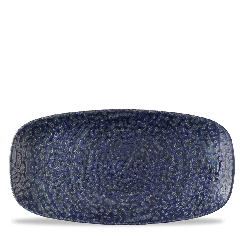 Churchill Homespun Chroma Twilight ovaal bord 29,8x15,3 cm – porseleinen bord voor horeca en cafés