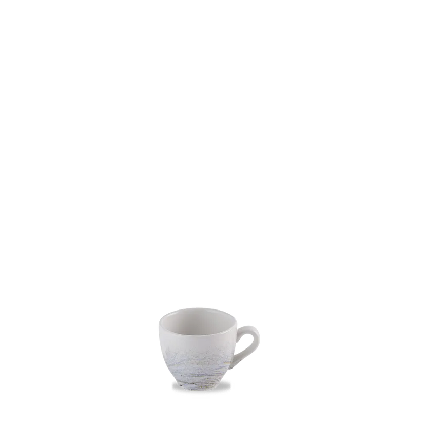 Churchill Elements Coast espressokopje 100 ml – klein gemêleerd blauw kopje voor horeca