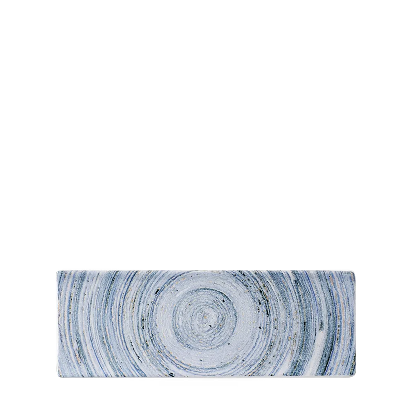 Churchill Elements Coast proeverijplank 25x9 cm – blauwgroen porseleinen serveerplankje voor horeca