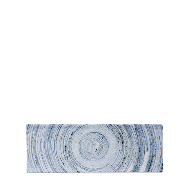 Churchill Elements Coast proeverijplank 25x9 cm – blauwgroen porseleinen serveerplankje voor horeca