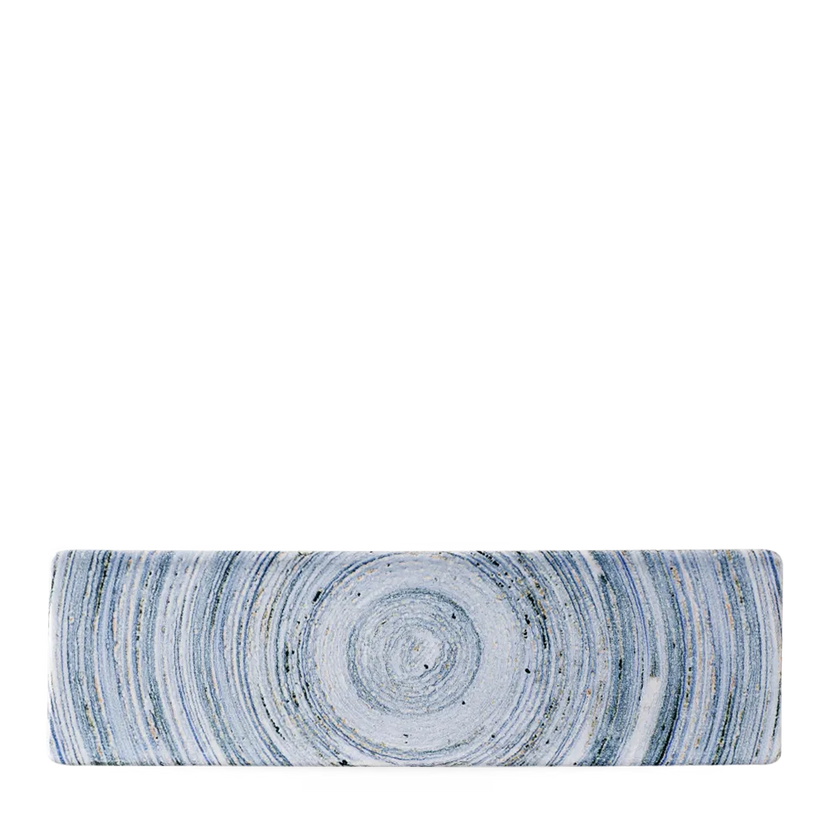 Churchill Elements Coast proeverijplank 30x9 cm – blauwgroen porseleinen serveerplankje voor restaurants