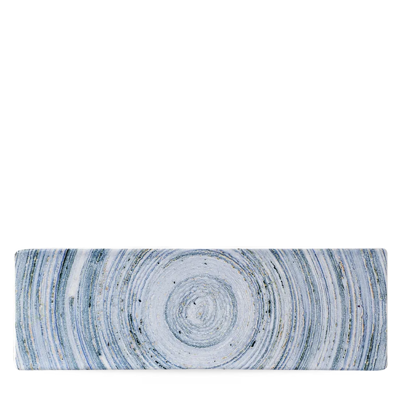 Churchill Elements Coast proeverijplank 33x11 cm – blauwgroen porseleinen serveerplankje voor horeca