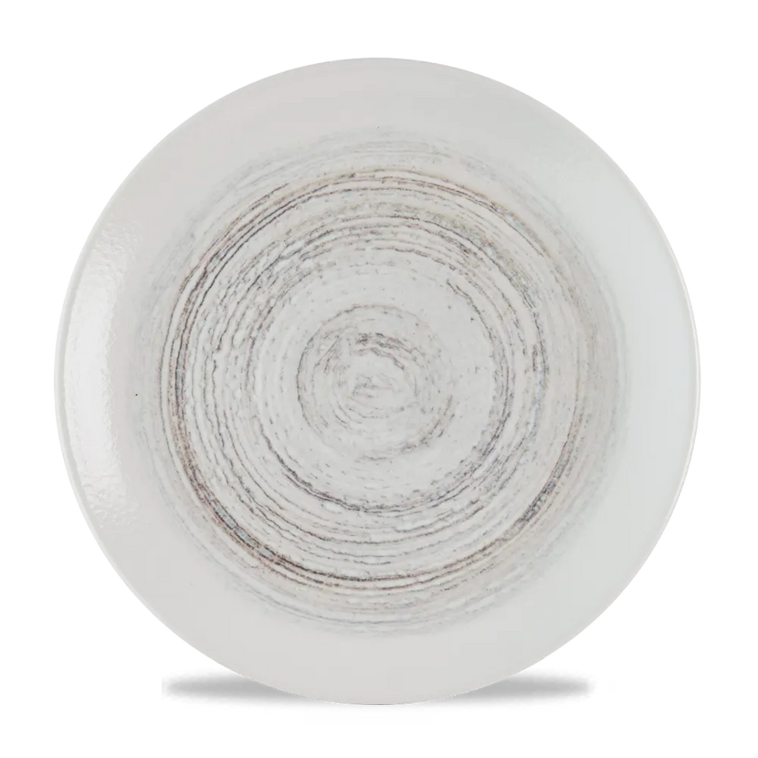 Churchill Elements Dune coupe bord Ø 28,8 cm – groot gemêleerd zandkleurig bord voor horeca