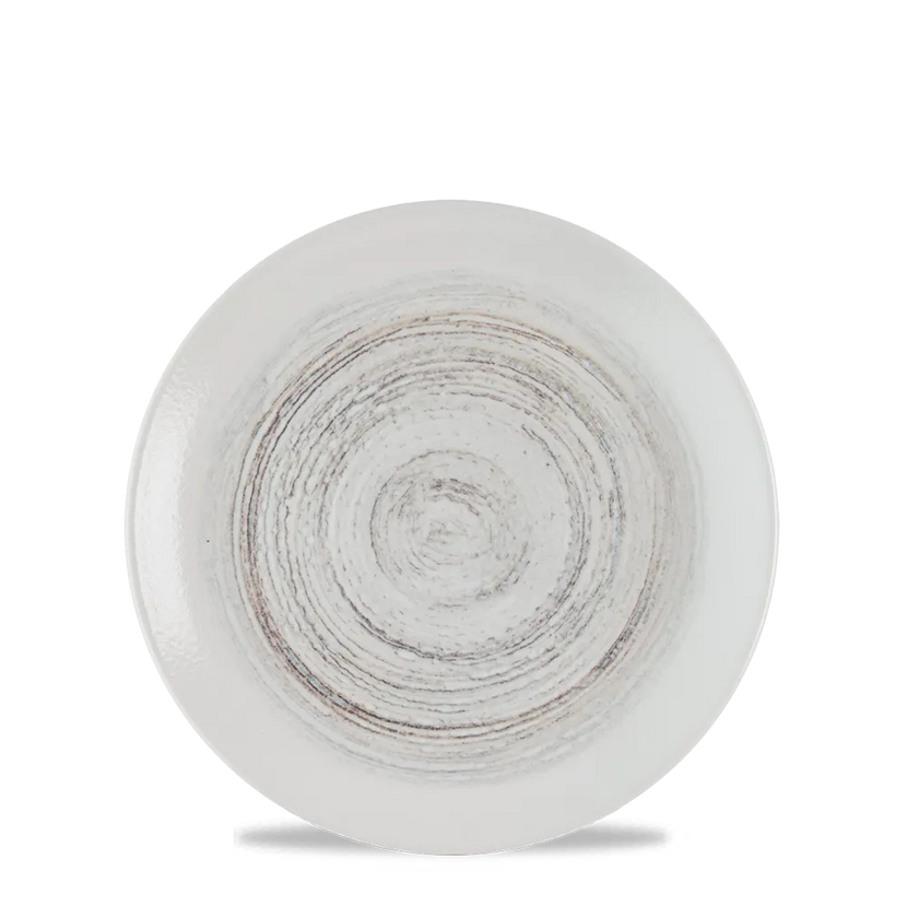 Churchill Elements Dune coupe bord Ø 16,5 cm – klein gemêleerd zandkleurig bijzetbord voor restaurants