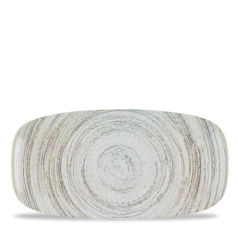 Churchill Elements Dune chef's ovaal bord 29,8x15,3 cm – gemêleerd zandkleurig bord voor fine dining